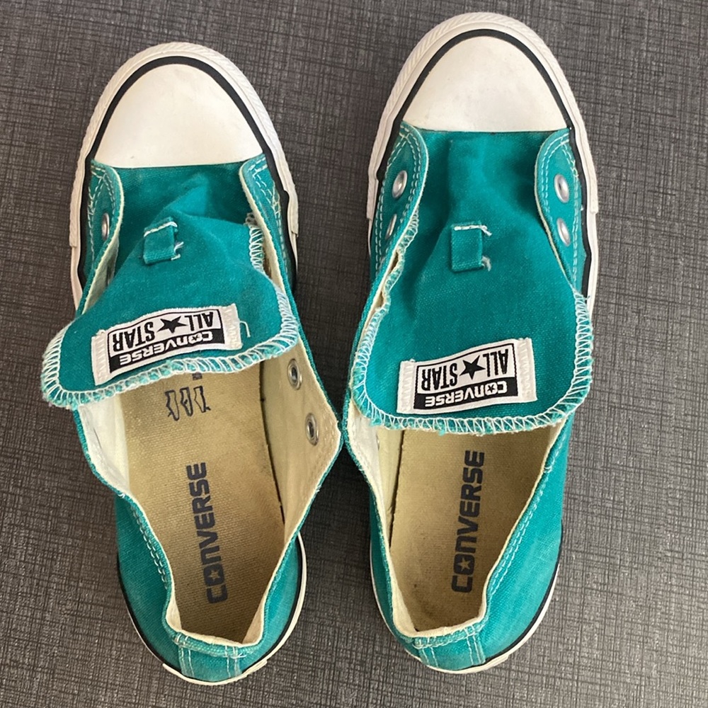 Converse all stars low top sneakers turquoise aqua 7 - Picture 8 of 10